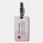 ANGEL SPEELT LYRA OVER DE CLOUDS Pink Bagagelabel (Voorkant verticaal)