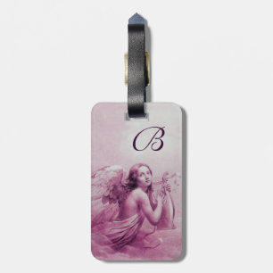 ANGEL SPEELT LYRA OVER DE CLOUDS Pink Bagagelabel