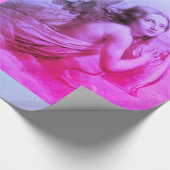 ANGEL SPEELT LYRA OVER DE CLOUDS Pink Blue Cadeaupapier (Hoek)