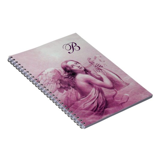 ANGEL SPEELT LYRA OVER DE CLOUDS Pink Notitieboek (Rechterzijde)