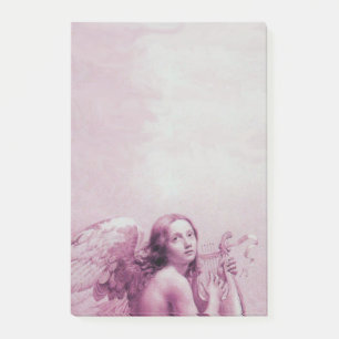 ANGEL SPEELT LYRA OVER DE CLOUDS Pink Post-it® Notes