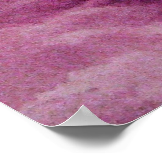 ANGEL SPEELT LYRA OVER DE CLOUDS Pink Poster (Hoek)