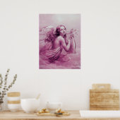 ANGEL SPEELT LYRA OVER DE CLOUDS POSTER (Keuken)