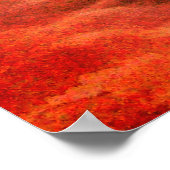 ANGEL SPEELT LYRA OVER DE CLOUDS Red Brown Poster (Hoek)