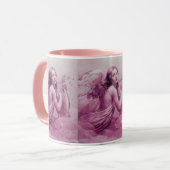 ANGEL SPEELT LYRA OVER DE CLOUDS roze Mok (Voorkant links)