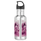 ANGEL SPEELT LYRA OVER DE CLOUDS roze Waterfles (Achterkant)