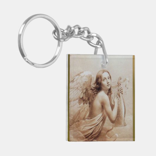 ANGEL SPEELT LYRA OVER DE CLOUDS SLEUTELHANGER (Voorkant Links)