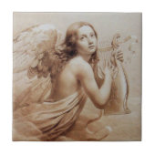 ANGEL SPEELT LYRA OVER DE CLOUDS TEGELTJE (Voorkant)