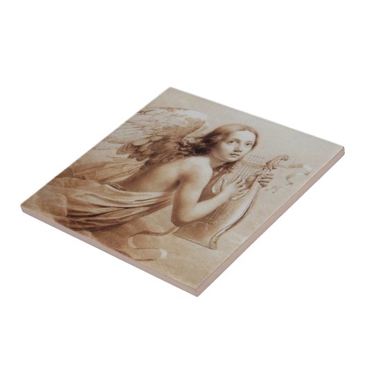 ANGEL SPEELT LYRA OVER DE CLOUDS TEGELTJE (Zijkant)