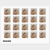 ANGEL SPEELT LYRA OVER DE CLOUDS VIERKANTE STICKER (Vel)