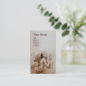 ANGEL SPEELT LYRA OVER HET CLOUDS-Monogram Visitekaartje (Staand voorkant)