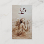 ANGEL SPEELT LYRA OVER HET CLOUDS-Monogram Visitekaartje (Achterkant)