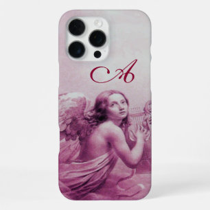 ANGEL SPEELT LYRA OVER HET CLOUDS roze monogram iPhone 16 Pro Max Hoesje