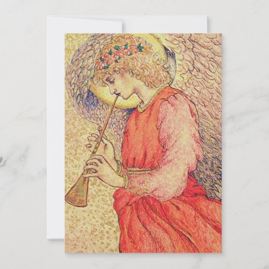 Angel Spelen Een Flageolet Kaart (Voorkant)