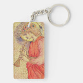 Angel Spelen Een Flageolet Sleutelhanger (achterkant)