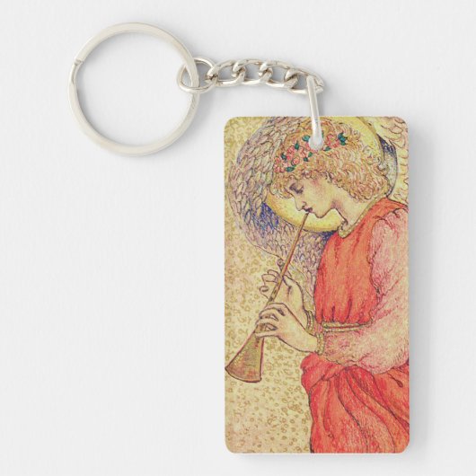 Angel Spelen Een Flageolet Sleutelhanger (Voorkant)