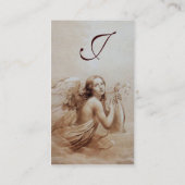 ANGEL SPELEN LYRA OVER DE WOLKEN Monogram Zilver Visitekaartje (Achterkant)