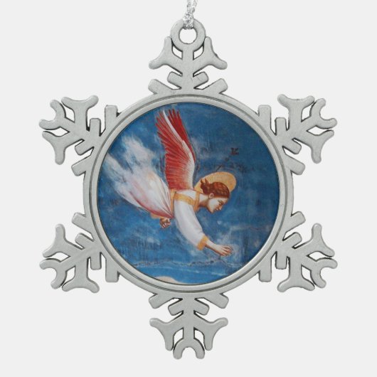 ANGEL/ST JOACHIM'S DROOM TIN SNEEUWVLOK ORNAMENT (Voorkant)