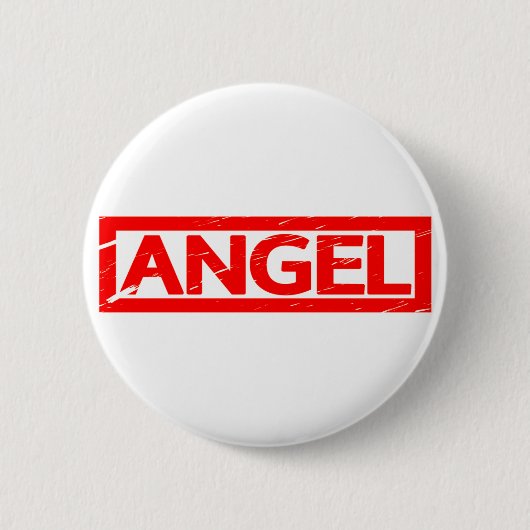 Angel Stamp Ronde Button 5,7 Cm (Voorkant)