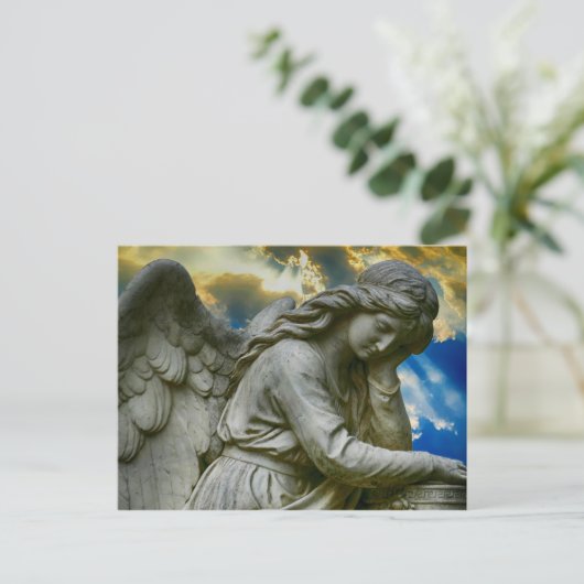 Angel Statue Briefkaart (Staand voorkant)
