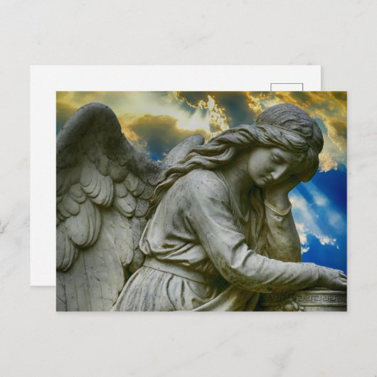 Angel Statue Briefkaart (Voorkant / Achterkant)
