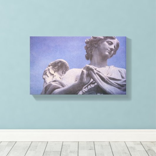 Angel Statue Canvas Afdruk (Insitu (Houten vloer))