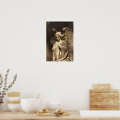 Angel Statue met Crossed Hands, Buenos Aires Poster (Keuken)