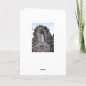 Angel Statue op Bench Inspirerend Quote Kaart (Achterkant)