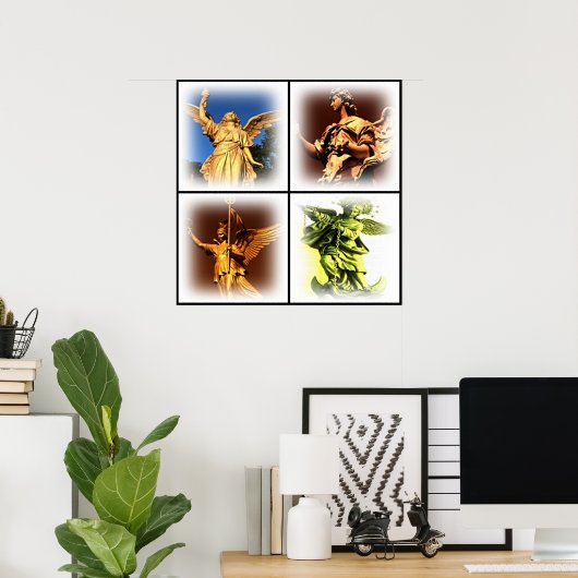 Angel Statue Poster (Thuiskantoor)