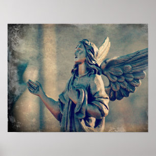 Angel Statue Poster