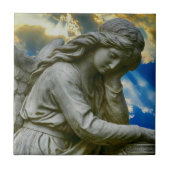 Angel Statue Tegeltje (Voorkant)