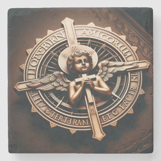 Angel Stenen Onderzetter (Voorkant)