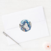 Angel-stickers voor speciale gelegenheden ronde sticker (Envelop)