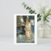 Angel Striking Bell met Mallet Briefkaart (Staand voorkant)