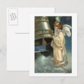 Angel Striking Bell met Mallet Briefkaart (Voorkant / Achterkant)