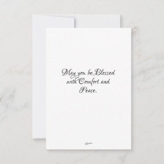 Angel Sympathcard Bedankkaart (Achterkant)