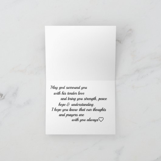 Angel Sympathcard Kaart (Binnen)