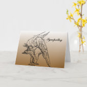 Angel Sympathie Kaart (Gele Bloem)