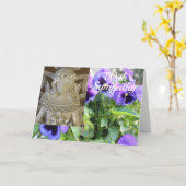 Angel Sympathy Card Kaart (Gele Bloem)