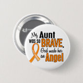 Angel tante Leukemia Ronde Button 5,7 Cm (Voorkant /achterkant)