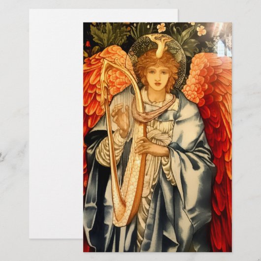 "Angel Tapestry" door Edward Burne Jones Briefpapier (Voorkant / Achterkant)