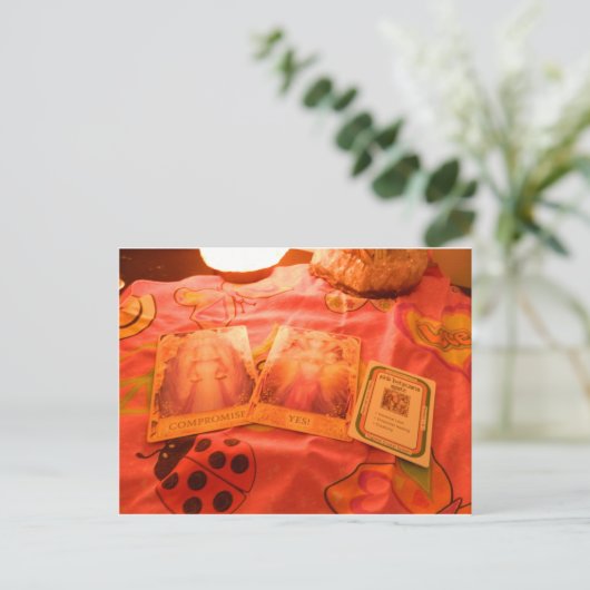 Angel Tarot-kaarten Briefkaart (Staand voorkant)