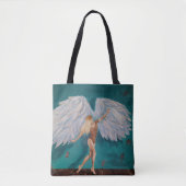 Angel-Tas voor uw winkelbehoeften Tote Bag (Voorkant)