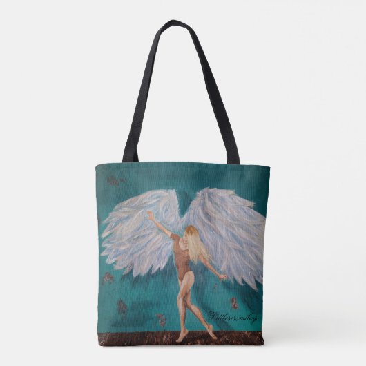 Angel-Tas voor uw winkelbehoeften Tote Bag (Achterkant)