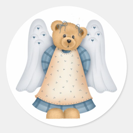 Angel Teddy Bear D11 Stickers (Voorkant)