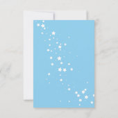 Angel Teddy Bear op Wolken Blauw Dank u Kaart (Achterkant)