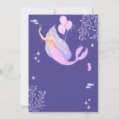 Angel Theme elegant Birthday Kaart (Achterkant)