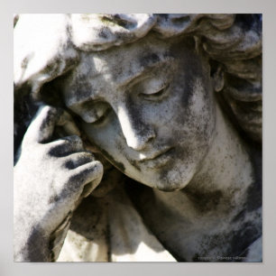 Angel Thinking Canvas Poster