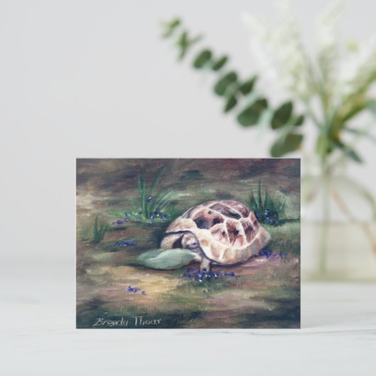 Angel Tortoise Briefkaart (Staand voorkant)