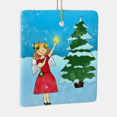 Angel Tree Star-keramiek Keramisch Ornament (Rechts)